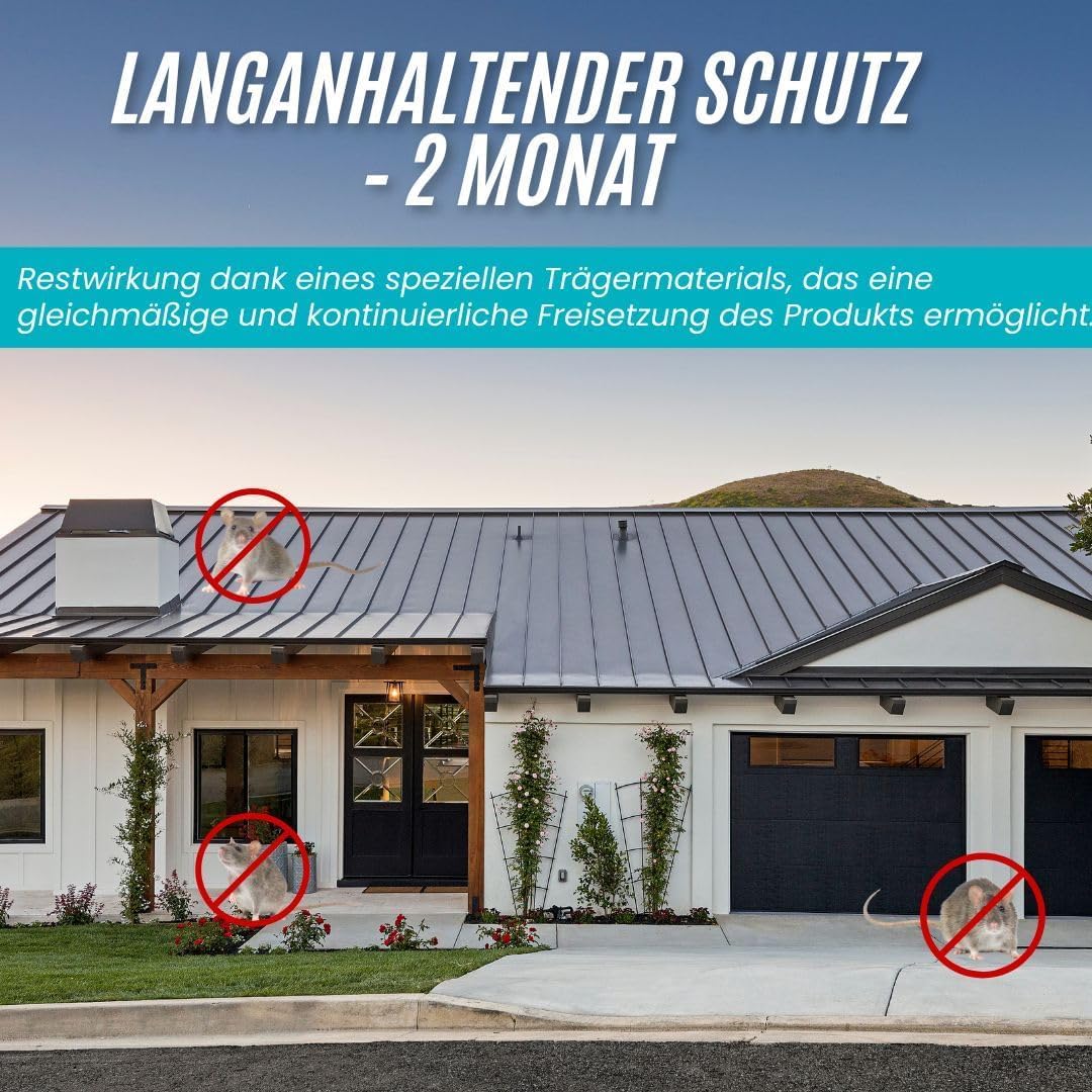 Ratten und Mäuseabweh in Beuteln, 10×20 g ohne Gift (Rat Repellent Adystop Plus)