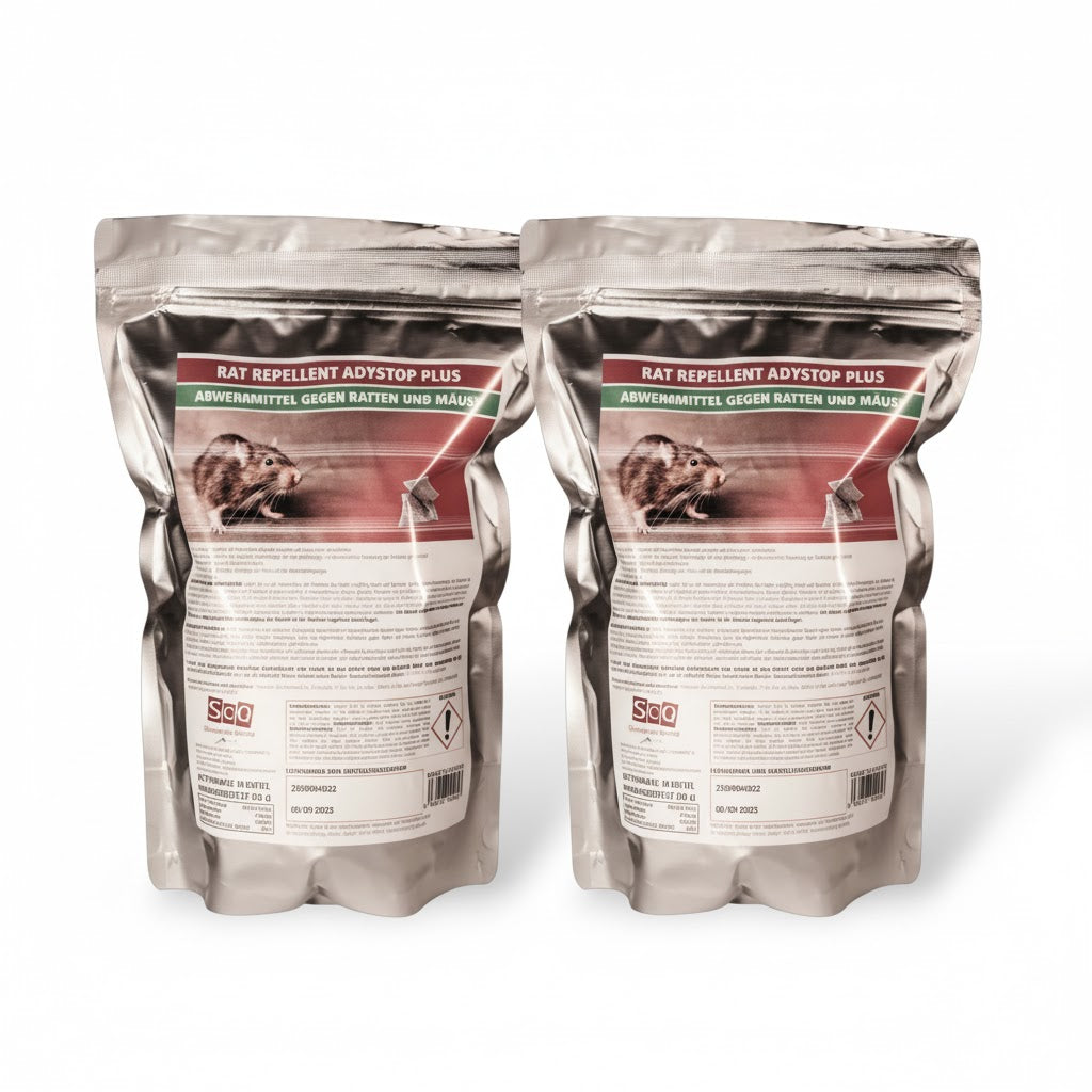 Ratten und Mäuseabweh in Beuteln, 10×20 g ohne Gift (Rat Repellent Adystop Plus)